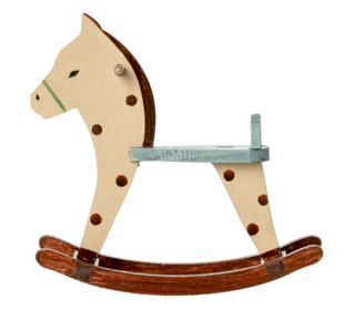 Rocking horse, mouse - spotted - Maileg
