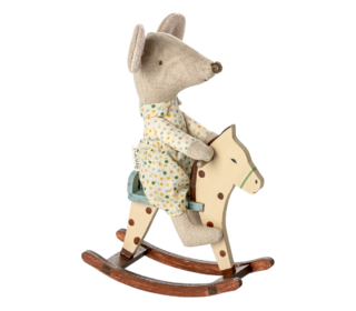 Rocking horse, mouse - spotted - Maileg