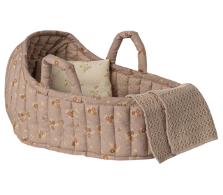 Carry cot, large - rose - Maileg