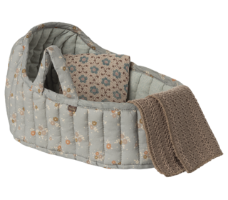 Carry cot, large - blue - Maileg