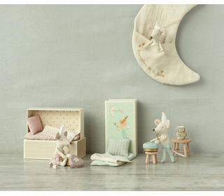 Tooth fairy mouse, little brother in matchbox - Maileg