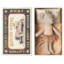 Princess mouse, little sister in matchbox - coral - Maileg