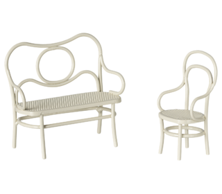 Café set mouse, small - off white - Maileg