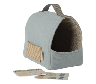 Pet carrier - dusty blue - Maileg Pet carrier - dusty blue - Maileg