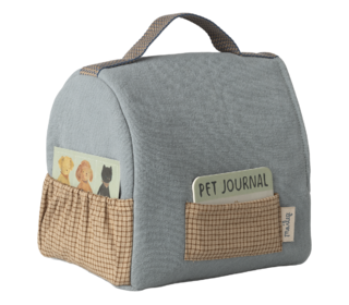 Pet carrier - dusty blue - Maileg Pet carrier - dusty blue - Maileg