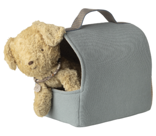 Pet carrier - dusty blue - Maileg Pet carrier - dusty blue - Maileg