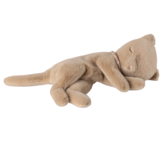 Sleeping kitten plush, small - cream peach - Maileg Sleeping kitten plush, small - cream peach - Maileg
