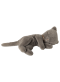 Sleeping kitten plush, small - grey
