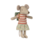 Clothes and bag, big sister mouse - green - Maileg