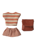 Clothes and bag, big sister mouse - coral