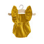 Barboteuse rétro Lou en coton double gaze - camel - Minikane