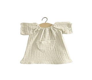 Robe Jeanne en coton double gaze - ecru - Minikane