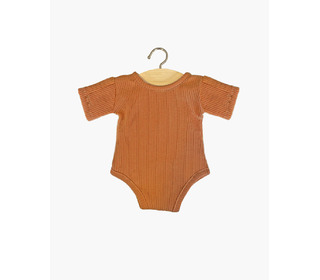 Body en maille côtelée - cognac - Minikane
