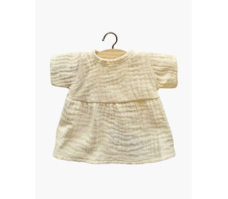 Robe Faustine en double gaze - écru - Minikane