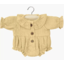 Barboteuse Léonore en gaze de coton - vanille - Minikane