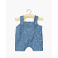 Salopette Antonin avec bouton - jean bleu clair - Minikane