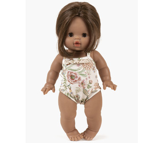 Les P’tits Basiques – Body à bretelles en jersey lili-rose et sa dentelle - Minikane