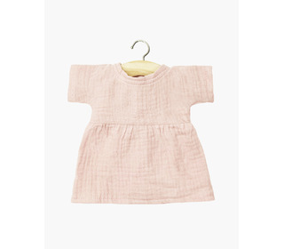 Robe Faustine en coton double gaze - pétale - Minikane