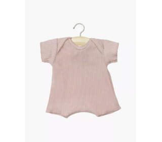 Babies - body shorty en maille côtelée - pétale - Minikane Babies - body shorty en maille côtelée - pétale - Minikane