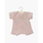 Babies - body shorty en maille côtelée - pétale - Minikane Babies - body shorty en maille côtelée - pétale - Minikane