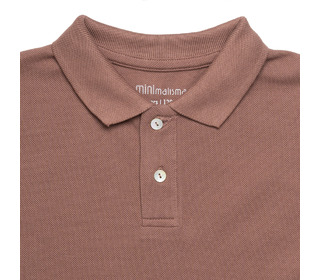 Eiven polo shirt - brownie - Minimalisma
