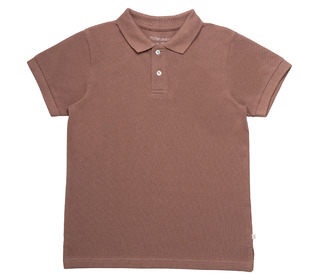 Eiven polo shirt - brownie - Minimalisma