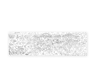 Explorer giant colouring poster Le jardin du moulin - Moulin Roty