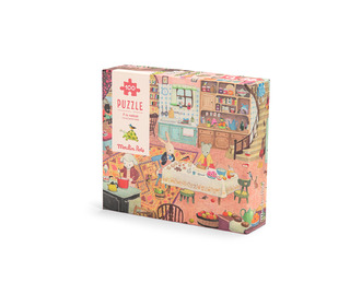 Puzzle A la maison - La grande famille - Moulin Roty Puzzle A la maison - La grande famille - Moulin Roty