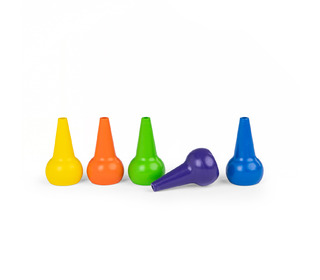 5 crayons de cire - Les Popipop - Moulin Roty