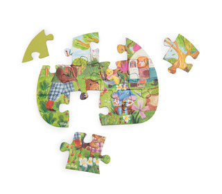Mini puzzel (4 x 12 st) - Les Minouchkas - Moulin Roty