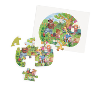 Mini puzzel (4 x 12 st) - Les Minouchkas - Moulin Roty