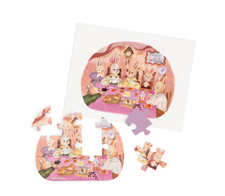 Mini puzzel (4 x 12 st) - Les Minouchkas - Moulin Roty