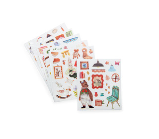 Cahier stickers la maison - Les Minouchkas - Moulin Roty