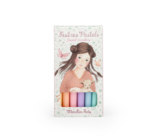 6 feutres pastels - Les Rosalies - Moulin Roty