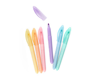 6 feutres pastels - Les Rosalies - Moulin Roty