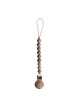 Speenketting Cleo - cloudy mauve/wood