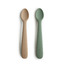 Silicone feeding spoons 2 pack - dried thyme/natural - Mushie