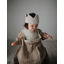 Silicone bib - blue flowers - Mushie