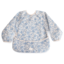 Long sleeve bib - blue flowers - Mushie