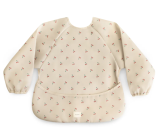 Long sleeve bib - cherries - Mushie