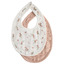 Muslin bib 2-pack - blush/pink floral - Mushie