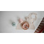 Silicone bib - blue flowers - Mushie