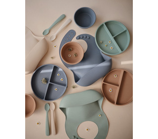 Silicone suction plate - natural - Mushie