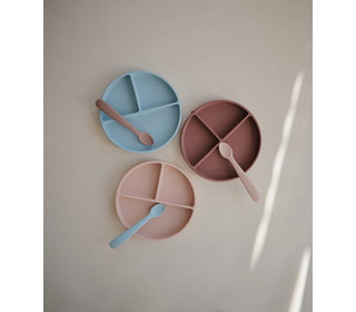 Silicone suction plate - natural - Mushie