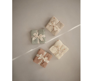Muslin cloth 3 pack - fog - Mushie Muslin cloth 3 pack - fog - Mushie