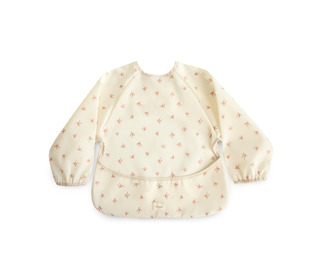 Long sleeve bib - bows - Mushie