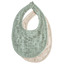 Muslin bib 2-pack - roman green/fog - Mushie Muslin bib 2-pack - roman green/fog - Mushie