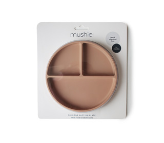 Silicone suction plate - natural - Mushie