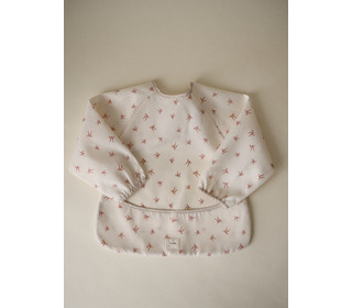Long sleeve bib - bows - Mushie
