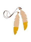 Feathers duo yellow